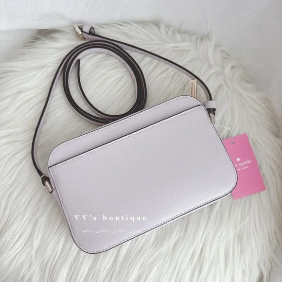 NWT Kate Spade Staci Mini Camera Crossbody Bag Lilac Moon Purple WLR00686